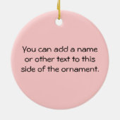 女性IスキーTシャツおよびギフト セラミックオーナメント (裏面)