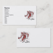 女性IスキーTシャツおよびギフト 名刺 (正面/裏面)