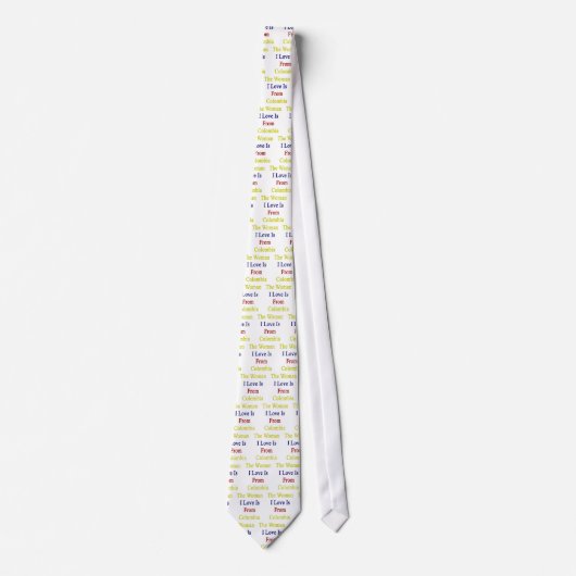 女性I愛はコロンビアからあります ネクタイ (正面)