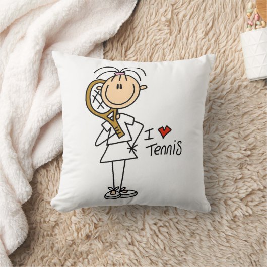 女性I愛テニス クッション (ブランケット)