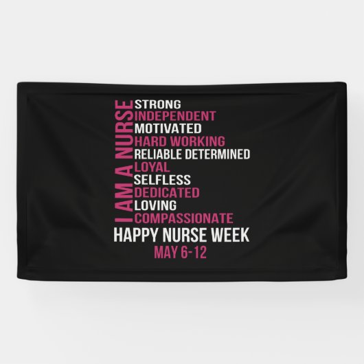 女性I A Aナースハッピーナース週2021年5月6日～12日 横断幕 (横)