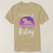 女性IDむしろ乗馬馬好き馬術 Tシャツ (デザイン正面)