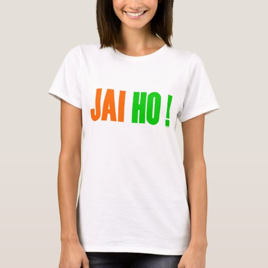 女性JAI HO Tシャツ (正面)