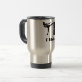 女性Kickboxer/私は蹴ります トラベルマグ (正面左)