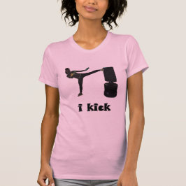 女性Kickboxer/私は蹴ります Tシャツ