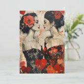 女性LGBTQバレンタインデー シーズンカード (スタンド正面)