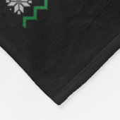 女性MRI技術クリスマスツリー照明醜いクリスマス フリースブランケット (角)