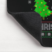 女性MRI技術クリスマスツリー照明醜いクリスマス マウスパッド (コーナー)