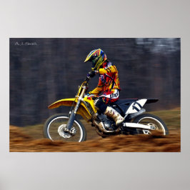 女性MXレーサー ポスター