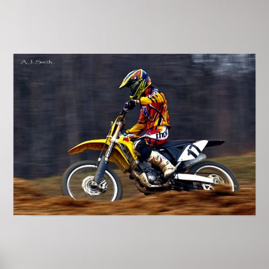 女性MXレーサー ポスター (正面)