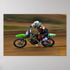 女性MXレーサー ポスター