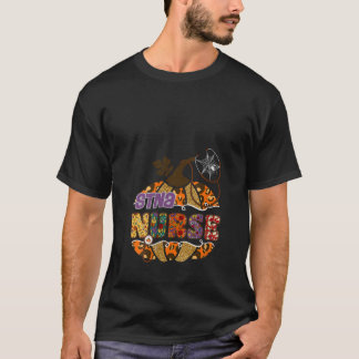 女性STNAナース聴診器看護ハロウィーンPu Tシャツ