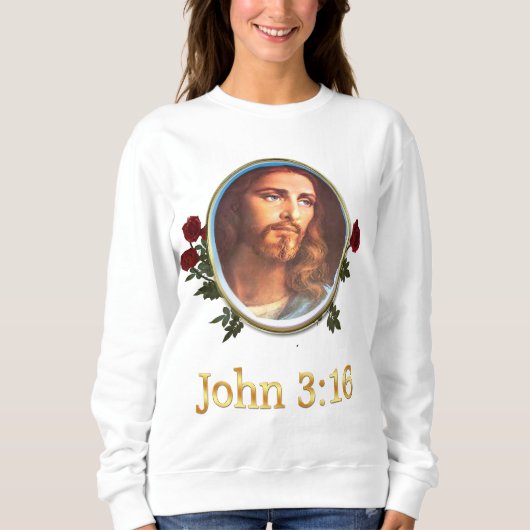 女性Tシャツジョン3:16 スウェットシャツ (正面)