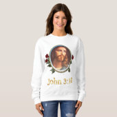 女性Tシャツジョン3:16 スウェットシャツ (正面フル)