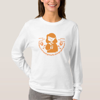 女性tシャツユニークとバッドgirhaficデザイン。 tシャツ