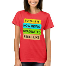 女性Tシャツ赤SO_THIS_IS_HOW_BEING_GRADED_