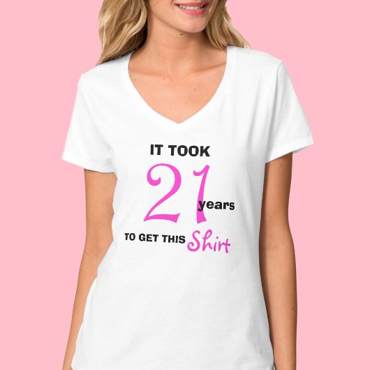 女性Tシャツ21歳の誕生日プレゼントアイディア おもしろい Tシャツ