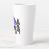 女性Tシャツ、男性シャツ、ママ幽霊Tシャツ、 カフェラテマグ (正面)