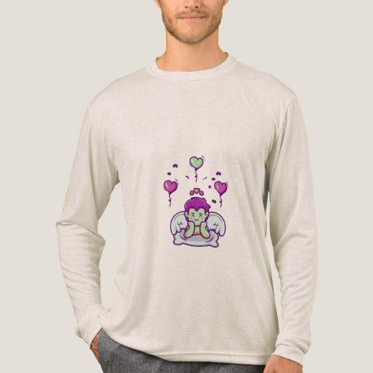 女性Tシャツ、男性シャツ、ママ幽霊Tシャツ トライブレンドＴシャツ (正面)