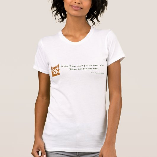 女性Tシャツ: Le Chat Tシャツ (正面)
