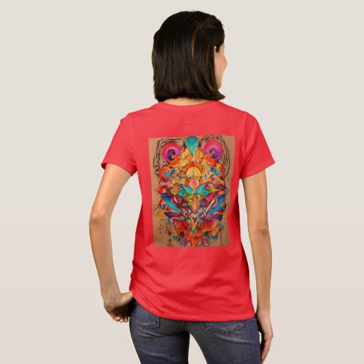 女性Tシャツ Tシャツ (裏面フル)