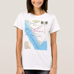 女性TシャツOBOの地下鉄リーブルビルガボン Tシャツ