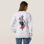 女性t、シャツアニメdigin.ねずこ スウェットシャツ (裏面フル)