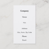 女性Time 名刺 (裏面)