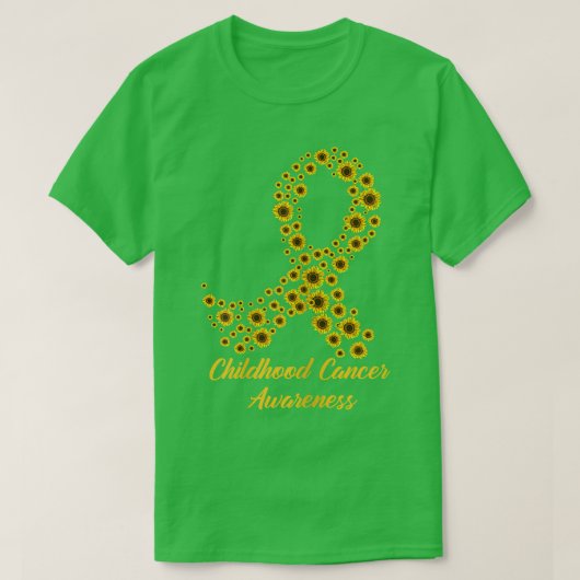女性Tu幼少期がん認識度月衣装 Tシャツ (デザイン正面)