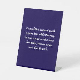 女性vs男性ワーク引用文 台座サイン