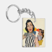 女性Was Insulted キーホルダー (正面左)