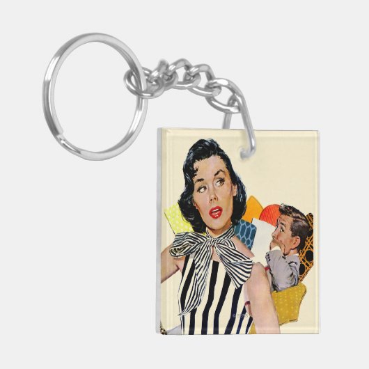 女性Was Insulted キーホルダー (正面左)