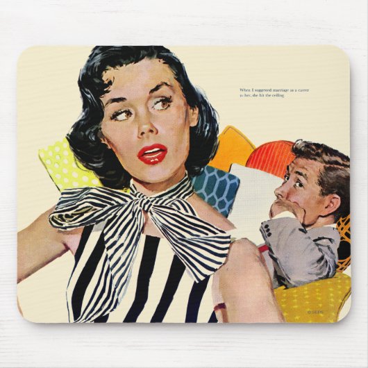 女性Was Insulted マウスパッド (正面)