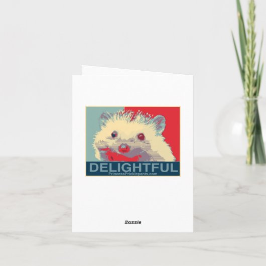 女性Withのポートレートハリネズミカード シーズンカード (裏面)