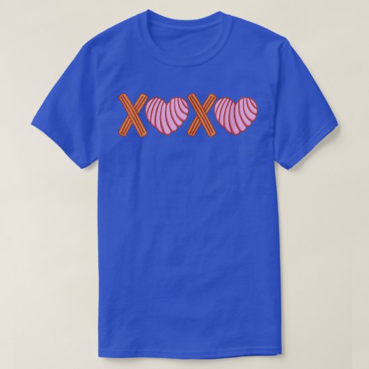 女性XOXO Conchas y Churros Mexican Bread Lover Tシャツ (デザイン正面)