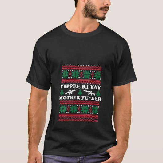 女性Yippee Yay母フーカークリスマスモおもしろいー Tシャツ (正面)