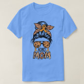 女性Z4d4メッシーバンママオレンジリボンADHDアウェア Tシャツ (デザイン正面)