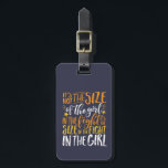 女感動的の子の引用文規模 ラゲッジタグ<br><div class="desc">モチベーション感動的引用文あなた保はインスパイアあなたと他の人に意欲を起こ対して。強力で勇敢な女の子の戦闘機、アスリート、スポーツ女性についての美しいことわざ。ケンカの女の子のサイズじゃなくて女の子のケンカのサイズだよ。重要な決定。背景色は希望の色に変更できる。</div>