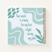 女感動的バイブル聖歌緑祈りの言葉 ノートブック (裏面)