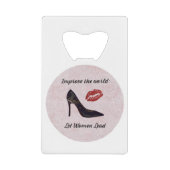 女感動的性に任せる クレジットカード栓抜き (正面)