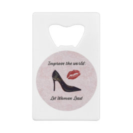 女感動的性に任せる クレジットカード栓抜き