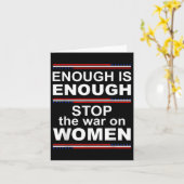 女戦争はストップもう十分だ カード (黄色い花)