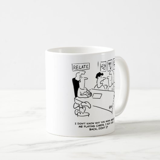 女房がばくち打ち遊を不平にする コーヒーマグカップ (正面右)