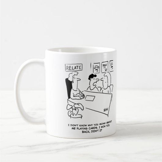 女房がばくち打ち遊を不平にする コーヒーマグカップ (左)