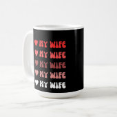 女房が好きだ コーヒーマグカップ (正面左)