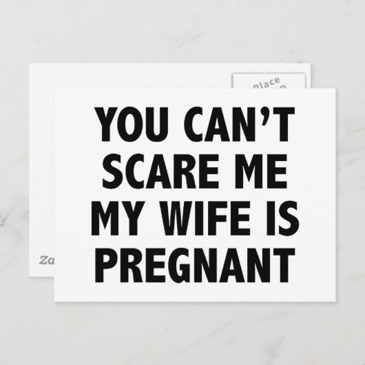 女房が妊娠している怖がらせるわけにはいかない 案内ポストカード (正面/裏面)