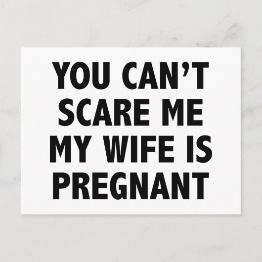 女房が妊娠している怖がらせるわけにはいかない 案内ポストカード (正面)