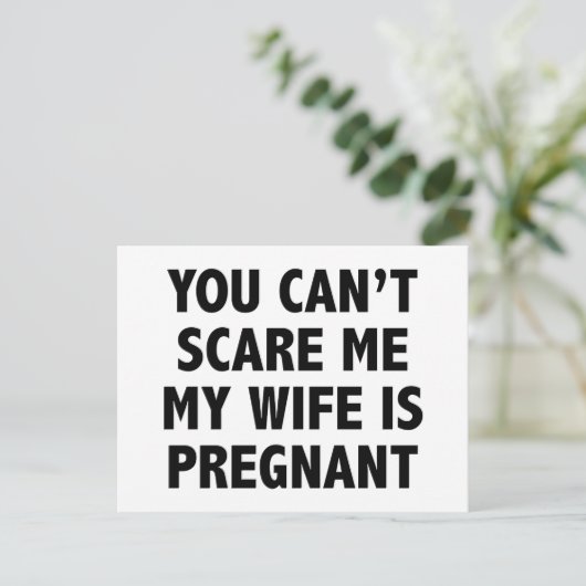 女房が妊娠している怖がらせるわけにはいかない 案内ポストカード (スタンド正面)