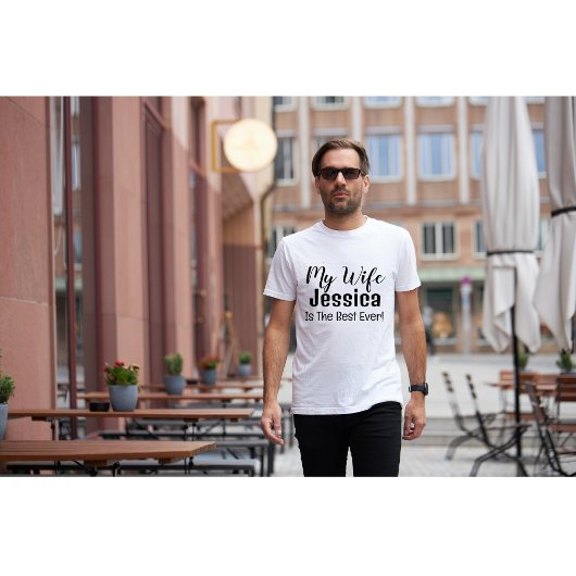 女房が最高の今まパーソナライズされただ Tシャツ