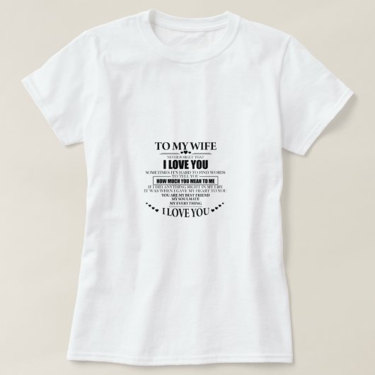 女房には君のシャツが好きだ Tシャツ (デザイン正面)
